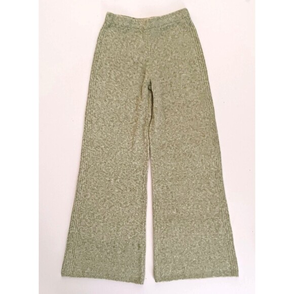 NEW Pretty Little Thing 2 Piece Knit Pant /Crop Top Sweater Moss Green Sz S - Picture 5 of 7